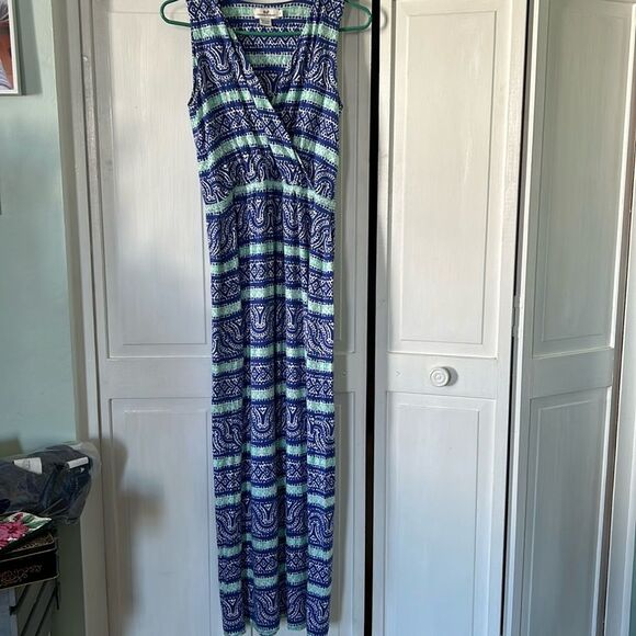 Vineyard Vines v-neck nautical maxi-dress - Size S - Picture 1 of 7